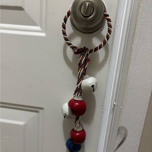 Red and White Jingle Bell Door Hanger